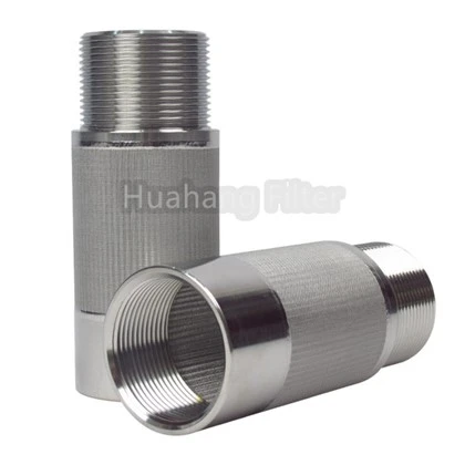 Custom DN40 Sintered may filtre eleman
